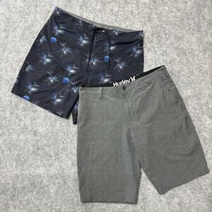 Hurley Phantom Mens Board Shorts Size 32 Swim Shorts (Bundle of 2)